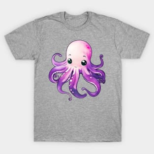 Cute Purple Octopus T-Shirt